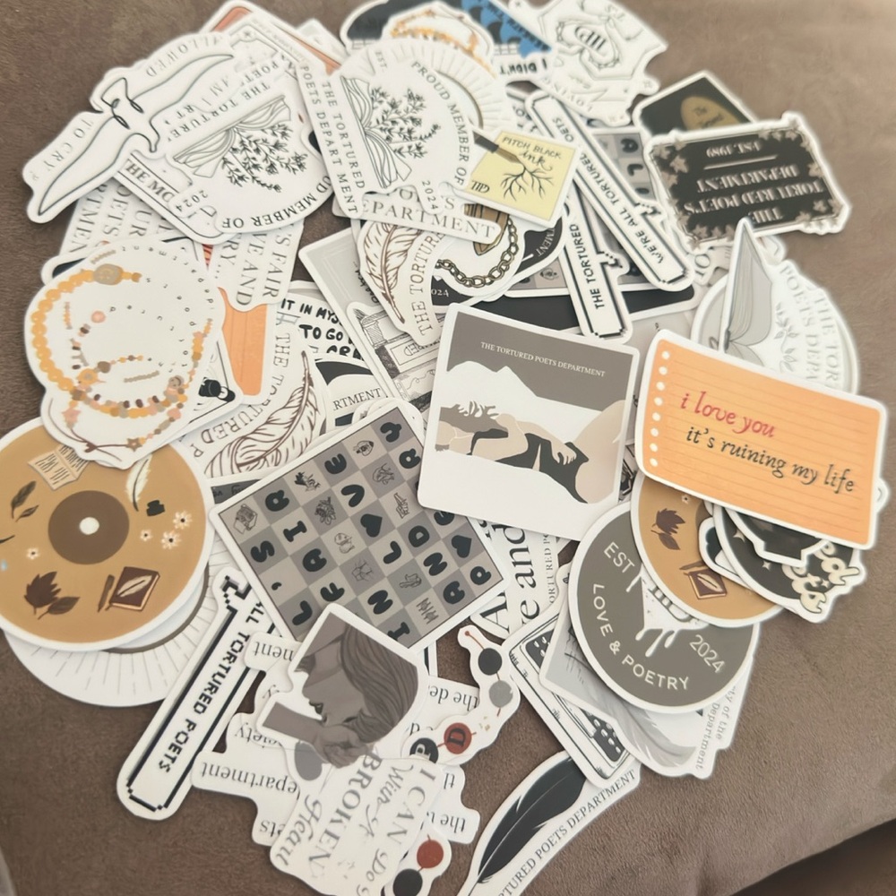 Taylor Swift Sticker Bundle The Tortured Poets Department